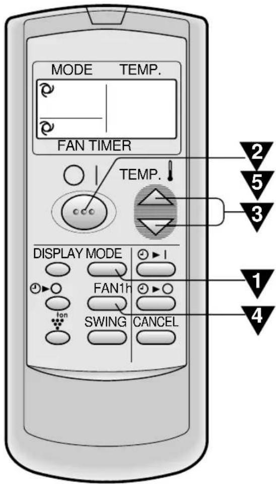 SHARP AHAP24CE - AIR CLEAN OPERATION - 1