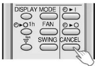 SHARP AHAP24CE - PER CANCELLARE IL MODO TIMER - 1