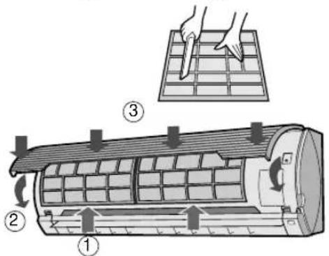 SHARP AHAP24CE - CLEANING THE FILTERS - 2