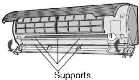 SHARP AHAP24CE - CLEANING THE INTERIOR OF AIR CONDITIONER UNIT - 2