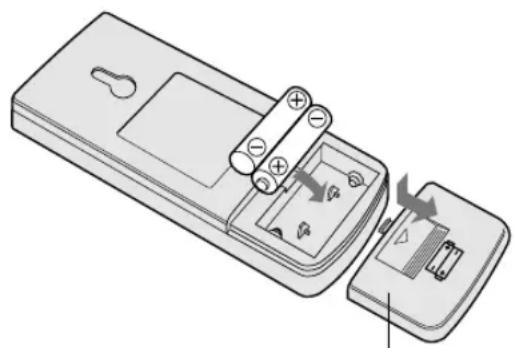 SHARP AHAP24CE - FORMA DE COLOCAR LAS PILAS Use dos pilas Tmaxão AAA (R03). - 1