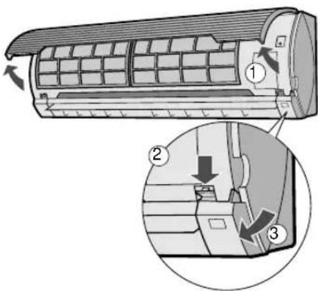 SHARP AHAP24CE - REINIGEN VAN DE BINNERKANT VAN DE AIRCONDITIONER - 1