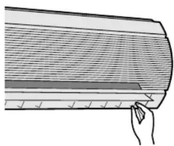 SHARP AHAP18CE - DIREZIONE ORIZONTALE DEL FLUSSO D'ARIA - 1