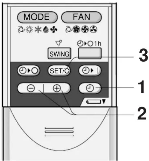 SHARP AHX13BE - EINSTELLUNG DER AKTUEllen ZEIT - 1