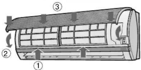 SHARP AHX13BE - REINIGUNG DER FILTER - 3