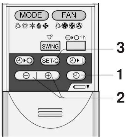 SHARP AHX13BE - SET CURRENT CLOCK TIME - 1