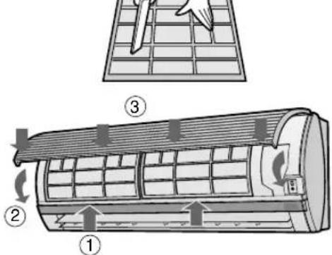 SHARP AHX13BE - CLEANING THE FILTERS The air filters should be cleaned every two weeks. - 2