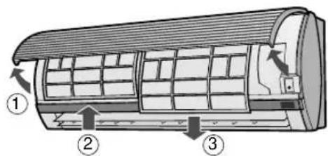 SHARP AHA09BE - LIMPIEZA DE LOS FILTROS - 1