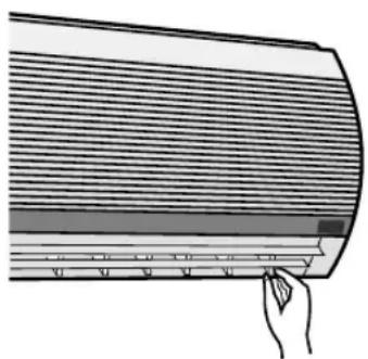 SHARP AHA09BE - DIRECCION DE LA CORRIENTE DE AIRE HORIZONTAL - 1