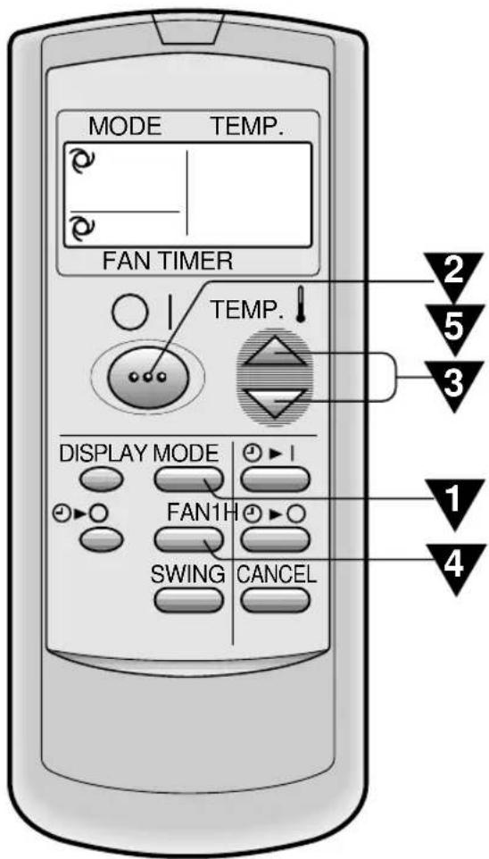 SHARP AHA07BE - FORMA DE USAR EL TELEMANDO - 2