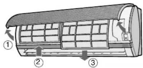 SHARP AEXM24CR - COLOCACIÓN DEL FILTRO DE RECOGIDA DE POLVO Y DEL FILTRO DESODORANTE - 1