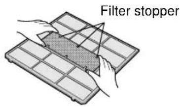 Filter stopper