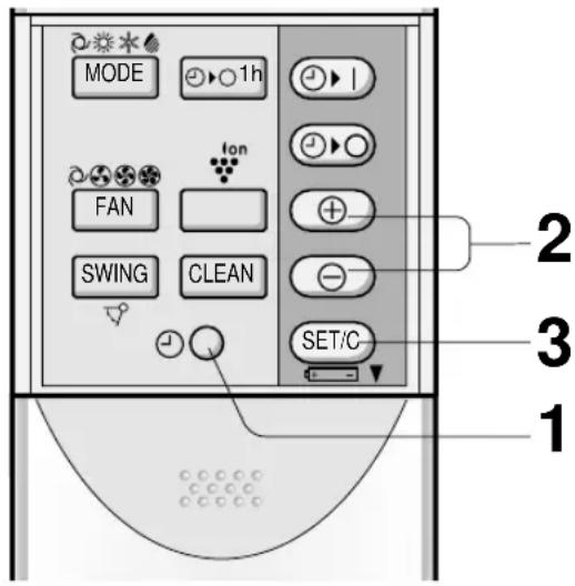 SHARP AEXM18CR - REGLER L'HEURE ACTUELLE DE L'HORLOGE - 1
