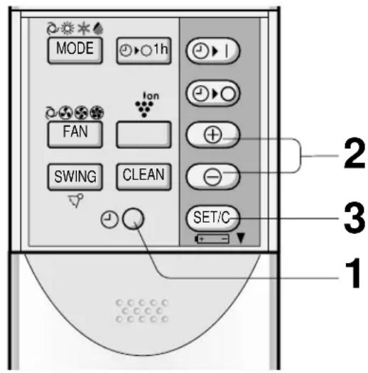 SHARP AEXM18CR - INSTellen Van de Huidige Tijd - 1