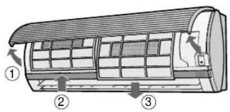 SHARP AEXM18CR - DE FILTERS REINIGEN - 1