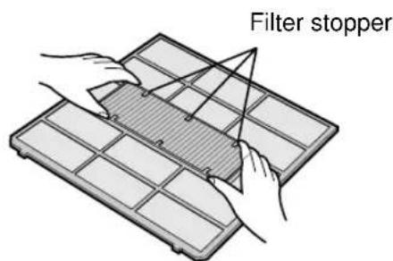 SHARP AEXM18CR - CHANGING THE DUST COLLECTION FILTER (GRAY) - 1