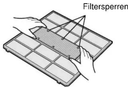 SHARP AEXM18CR - AUSTAUSCH DES STAUBAUFFANGFILTERS (GRAU) - 1