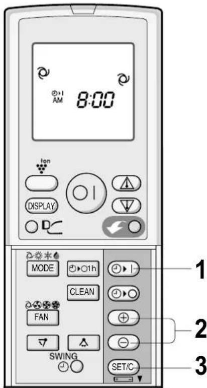 SHARP AEX12HR - ATTIVAZIONE TIMER - 1