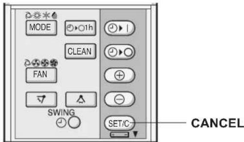 SHARP AEX12HR - TO CANCEL TIMER MODE - 1
