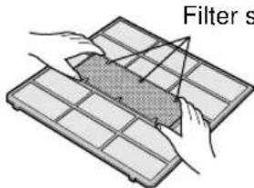 SHARP AEX10BEC - SETTING DUST COLLECTION FILTER AND DEODORANT FILTER - 3
