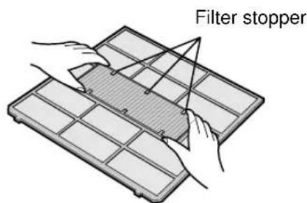 SHARP AEX10BEC - CHANGING THE DUST COLLECTION FILTER (GRAY) - 1