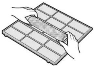 SHARP AEX10BEC - REINIGUNG DES DESODORIERUNGSFILTERS (GRÜN) - 1