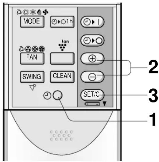 SHARP AEX10BEC - AJUSTAR LA HORA - 1