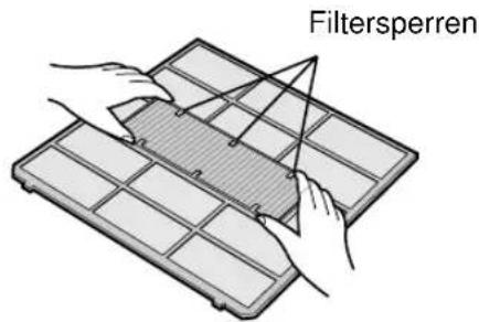 SHARP AEX10BEC - AUSTAUSCH DES STAUBAUFFANGFILTERS (GRAU) - 1