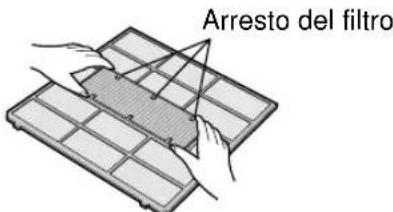 SHARP AEX10BEC - IMPOSTAZIONE DEL FILTRO DI ACCUMULO DELLA POLVERE E DEL FILTRO DEODORANTE - 2