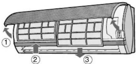 SHARP AEX13BE - INSTALAÇÃO DO FILTRO DE RECOLHA DE POEIRA É DO FILTRO DESODORIZANTE - 1