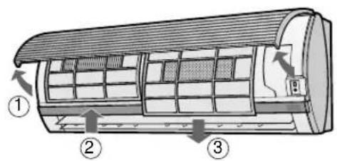 SHARP AEX08BEC - CLEANING THE FILTERS - 1