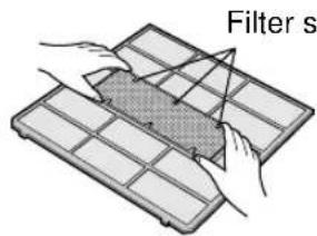 SHARP AEX08BEC - SETTING DUST COLLECTION FILTER AND DEODORANT FILTER - 3