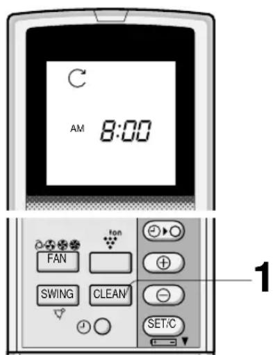 SHARP AEX08BEC - SELF CLEAN OPERATION - 1