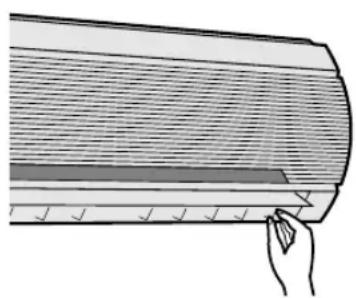 SHARP AEA24CE - DIRECTION HORIZONTAL DU DEBIT D'AIR - 1