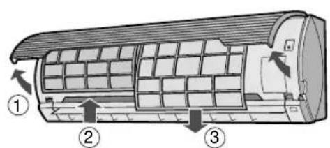 SHARP AEA24CE - NETTOYAGE DES FILTRES - 1