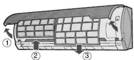 SHARP AEA24CE - PULITURA DEI FILTRI - 1