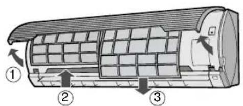 SHARP AEA24DR - DE FILTERS REINIGEN - 1