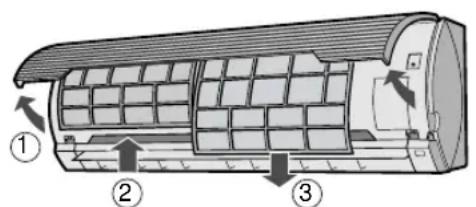 SHARP AEA24DR - LIMPIEZA DE LOS FILTROS Los filtros de aire deben limpiarse cada dos semanas. - 1