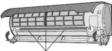 SHARP AEA18DR - REINIGEN VAN DE BINNERKANT VAN DE AIRCONDITIONER - 2