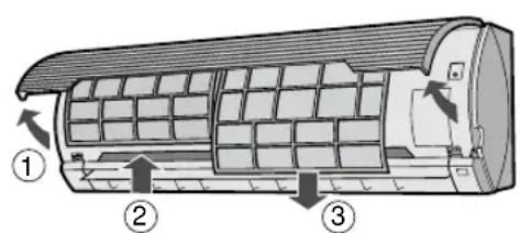 SHARP AEA18DR - NETTOYAGE DES FILTRES - 1