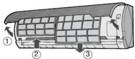 SHARP AEA18DR - DE FILTERS REINIGEN - 1