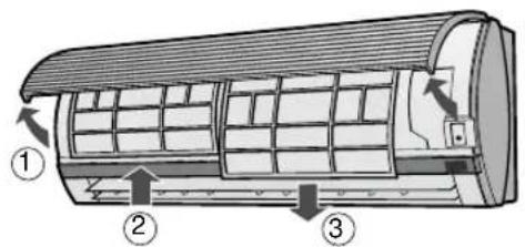 SHARP AEA12CR - DE FILTERS REINIGEN - 1