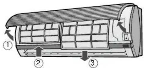 SHARP AEA12CR - REINIGUNG DER FILTER - 1