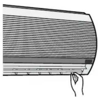 SHARP AEA12CR - DIRECTION HORIZONTALE DU DEBIT D'AIR - 1