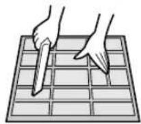 SHARP AEA09CR - CLEANING THE FILTERS - 2