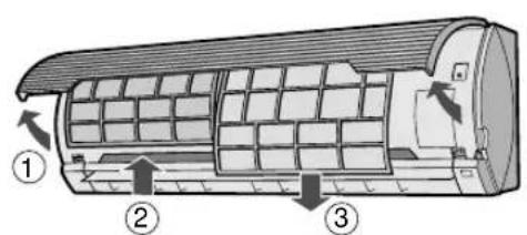SHARP AEA18CE - NETTOYAGE DES FILTRES - 1