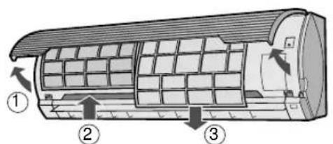 SHARP AEA18CE - LIMPIEZA DE LOS FILTROS Los filtros de aire deben limpiarse cada dos semanas. - 1