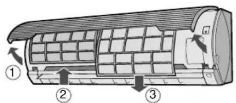 SHARP AEA18CE - DE FILTERS REINIGEN - 1
