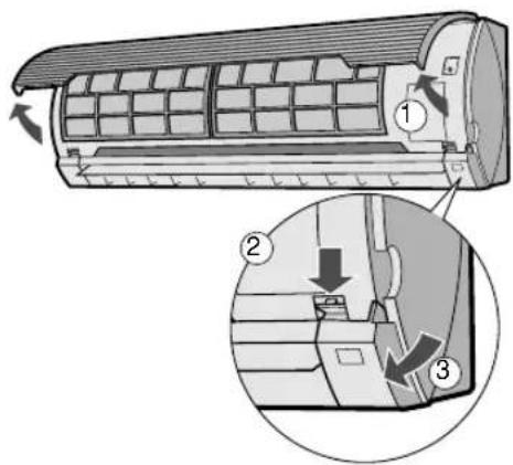 SHARP AEA18CE - KLİMANIN İÇ KISMININ TEMİZLENMESİ - 1