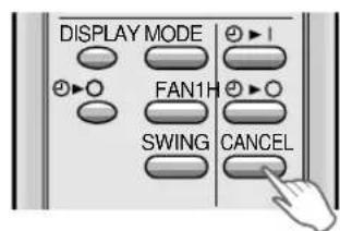 SHARP AEA09BE - TO CANCEL TIMER - 1